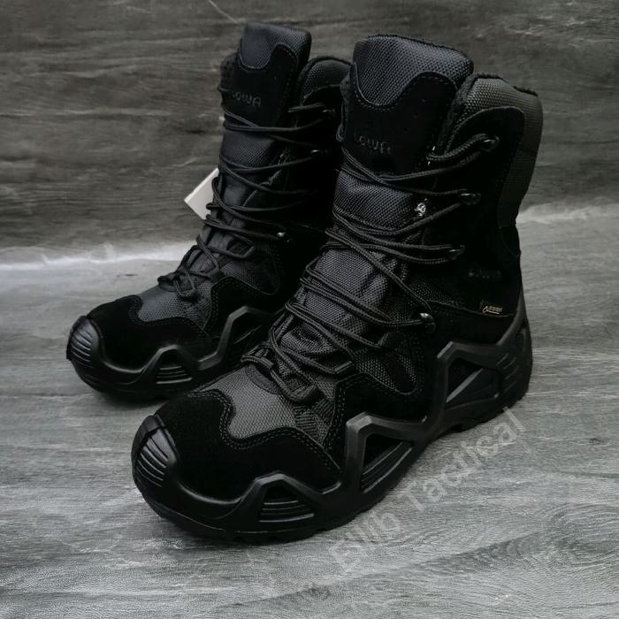 Sepatu BOOTS LOWA ZHEPYR GTX MID TF Black Import / Sepatu PDL LOWA Hitam