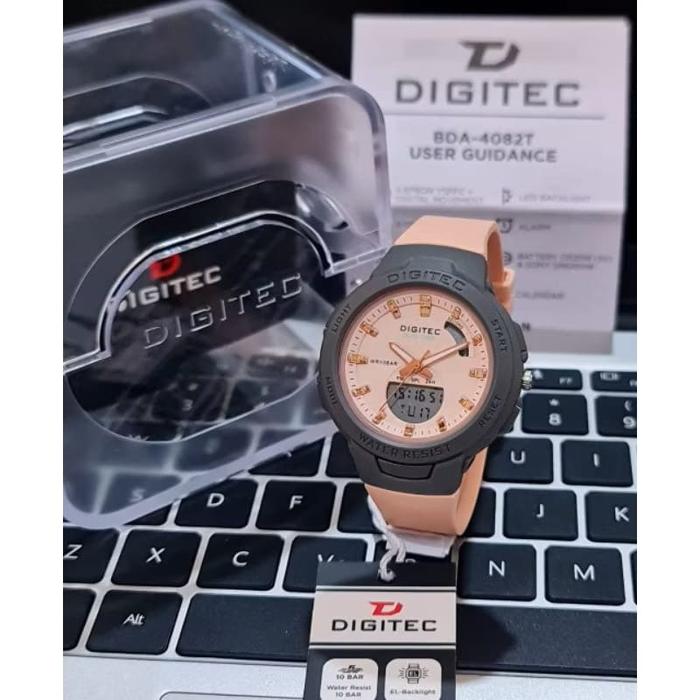 TERLARIS..!! JAM TANGAN WANITA DIGITEC 4082 & DIGITEC 4126 ORIGINAL RUBBER DOUBLE TIME || DIAMETER 3
