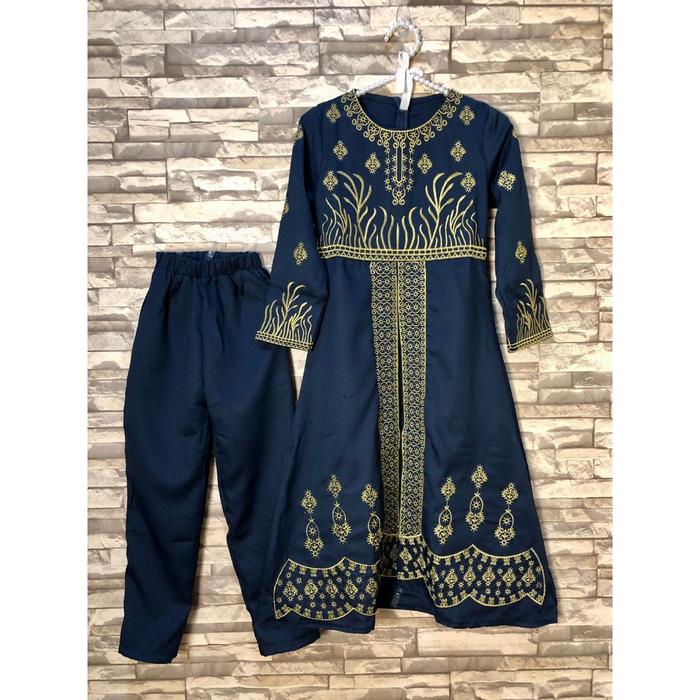 Baju Lebaran Anak Perempuan ( No Hijab ) Baju India Syari Anak Perempuan Muslim Dress Pesta Gamis Sa