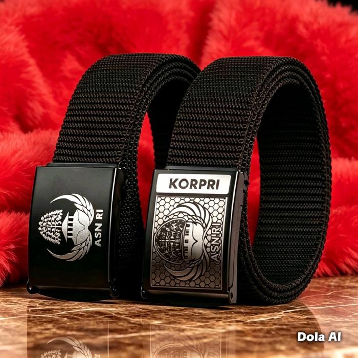 IKAT PINGGANG SABUK KORPRI LASER KEPALA BESI