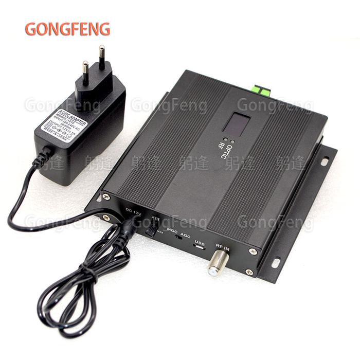 Mini FTTH CATV Optical Transmitter 1550nm 10dBm 5km SC/APC Connector