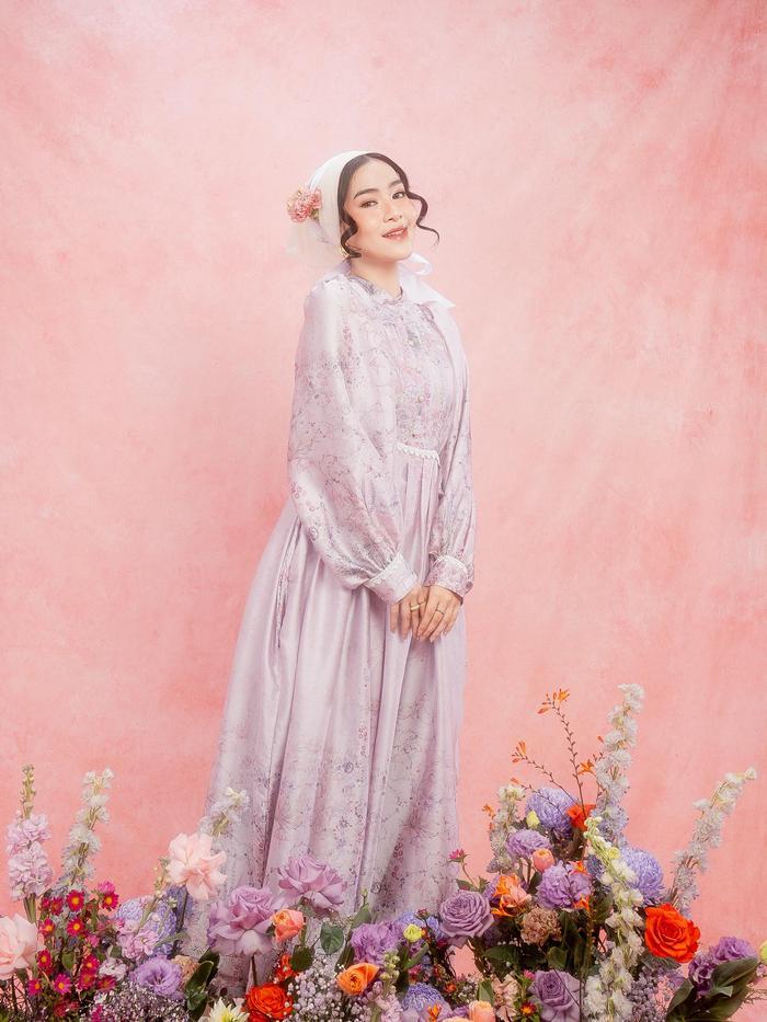 Radwah - Enchanted Dress - Dress Wanita Muslim - Premium Satin Silk - Dress Printing - Gaun Mewah Un