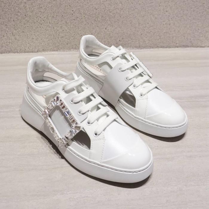 Roger Vivier Viv skate pvc sneakers in white