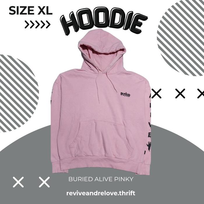 Hoodie Jumper Buried Alive Pinky XL Unisex - Sweater