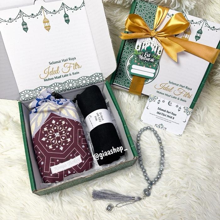 Hampers Giftbox Sajadah Hijab/Hampers Lebaran/Hampers Ramadhan/Hampers Idul Fitri/Hampers Sajadah/Ha
