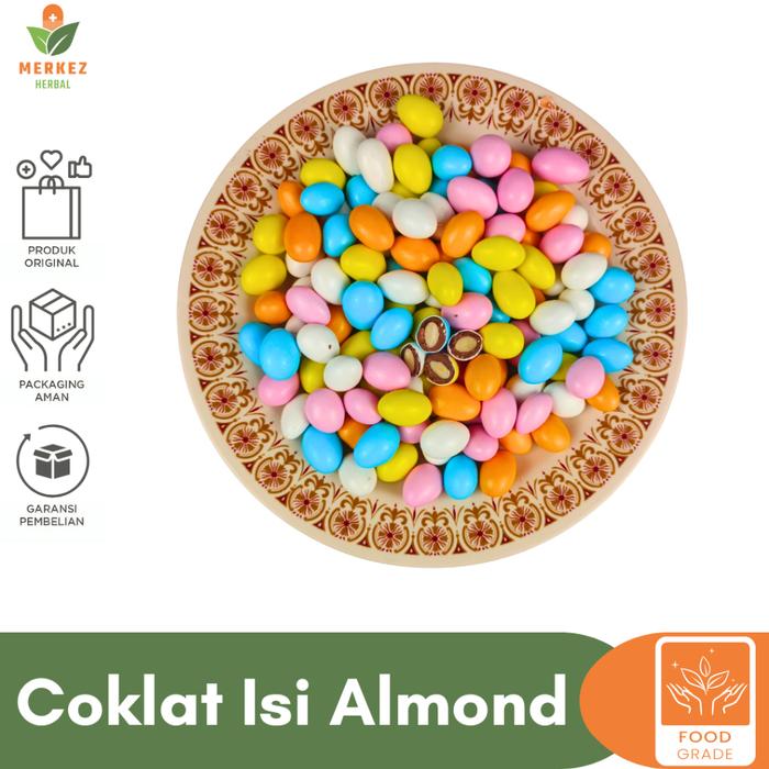 Coklat Kacang Almond Arab 1Kg Oleh Oleh Haji Dan Umroh Cokelat Almon Lebaran Turki Original Premium