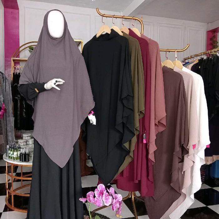 Khimar FK SoftPad Cutting V_Anifahgriyamuslim
