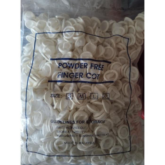 Finger Cot/ Finger Coat Putih Isi 1.000