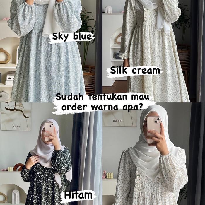 Gamis Premium Ayumi Dress Crinkle Motif