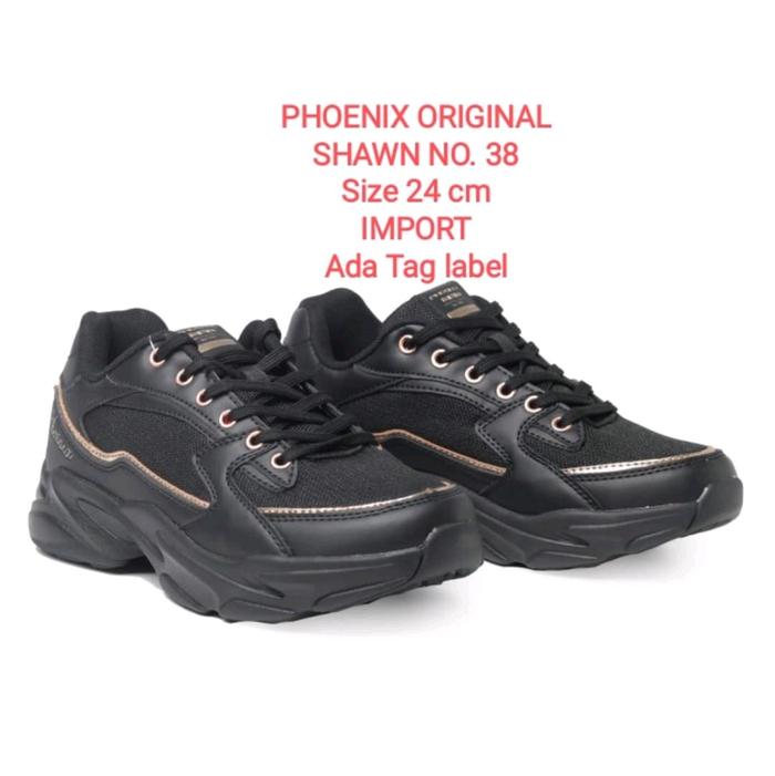 SEPATU PHOENIX SHAWN BLACK No.38 Original Sport Stasion D120
