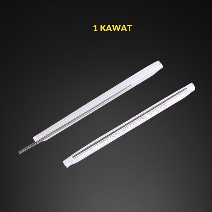 Protection Sleeve Fiber Optic Dropcore 6CM | Penyambung Core FO isi 50 Pcs - 1 Kawat