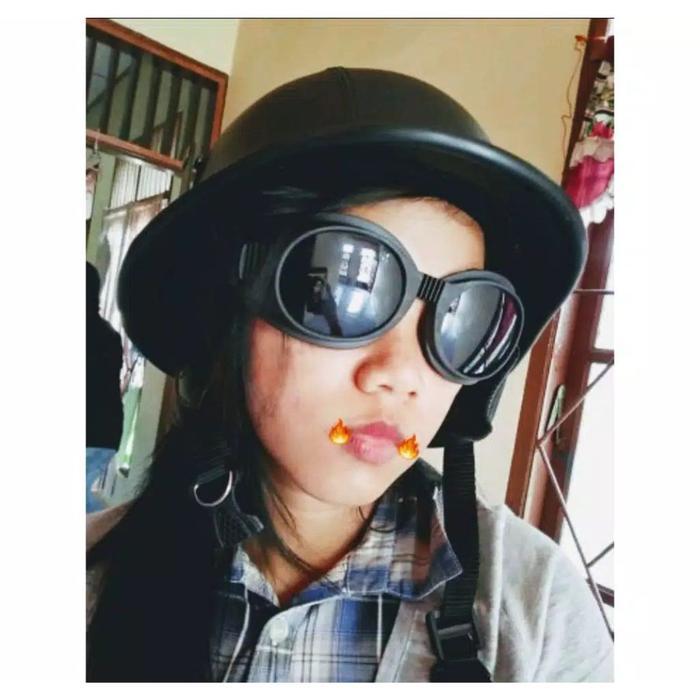 Helm Chips Helm Club Helm Nazi Retro Nazi + Kacamata Motorcycle Terlaris