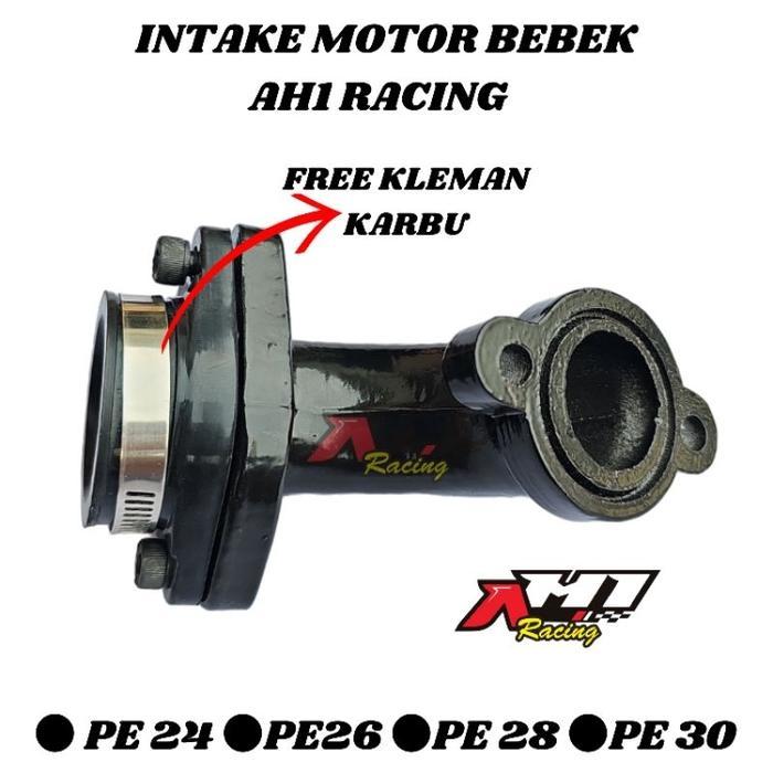 Leher Angsa Manifold Manipul Manipol Intake Intek Bebek AH1 RACING PE PWK 24 26 28 30 32 34 Jupiter 