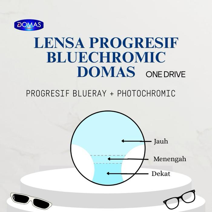 LENSA PROGRESIF BLUECHROMIC ONE DRIVE DOMAS