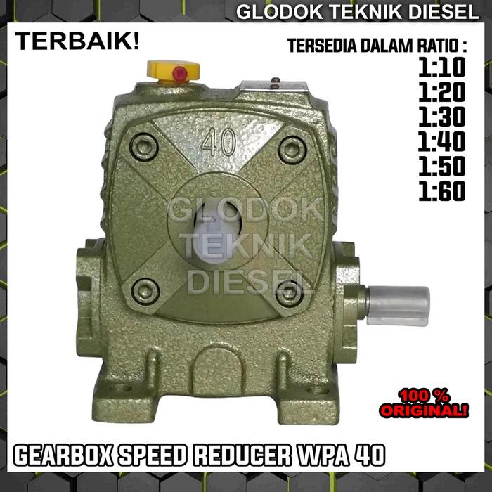 MESIN GEARBOX WPA 40 Ratio  1:10 - 1:60 SPEED REDUCER GEAR BOX WPA 40 1:10 - 1:60