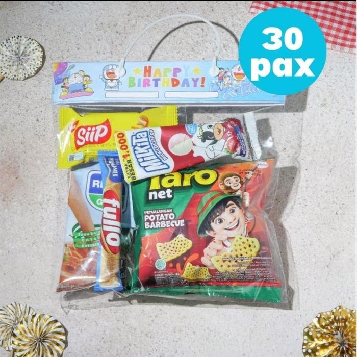Bingkisan Snack Ultah Ulang Tahun Anak  Komplit 30 Pax