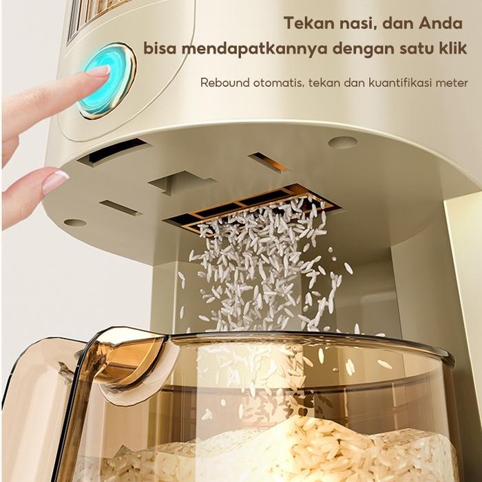 DISCOUNT 50RB! Dispenser Beras Tempat Penyimpanan Beras Otomatis 5-10KG Food Grade Anti Kutu