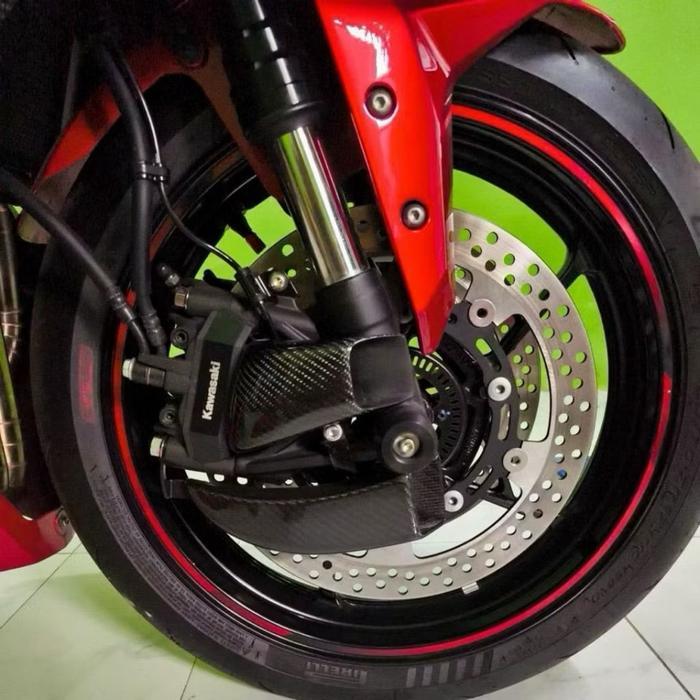 ￼Air Scoop Air Duct Kaliper Pendingin Kaliper Disc Brake Ninja Zx25R Zx25Rr Zx4Rr Zx636 Moge Univers