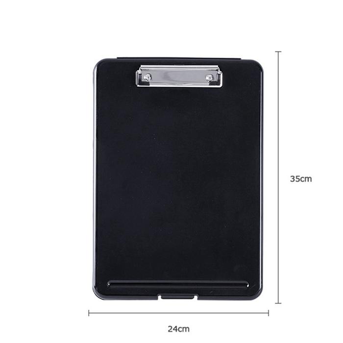 4X A4 Storage Clipboard File Box Case Document File Folders Clipboard