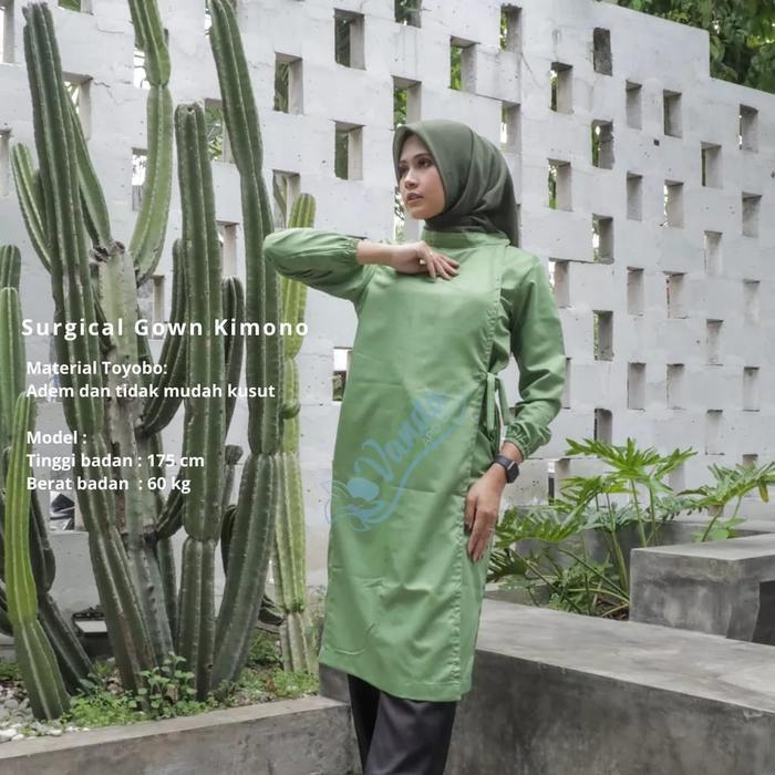 PREMIUM (READY) terjamin Surgical Gown Kimono/Surgucal Gown/Gaun Bedah terlaris