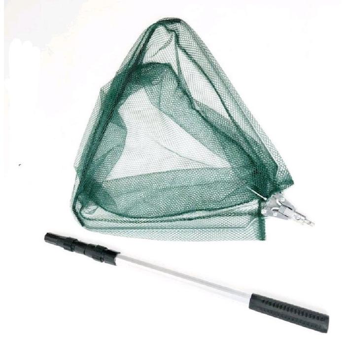 2.1 Meter  Serokan Ikan Lipat Jaring Telescopic Net Jaring Panjang Lipat Bulat Dan Segitiga Aluminiu