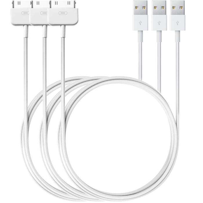1M 2M 30 pin usb charger cable for Apple iphone 4 4s 3 3GS ipod nano ipad 1 2 3 iphone4 iphone4s 1m 