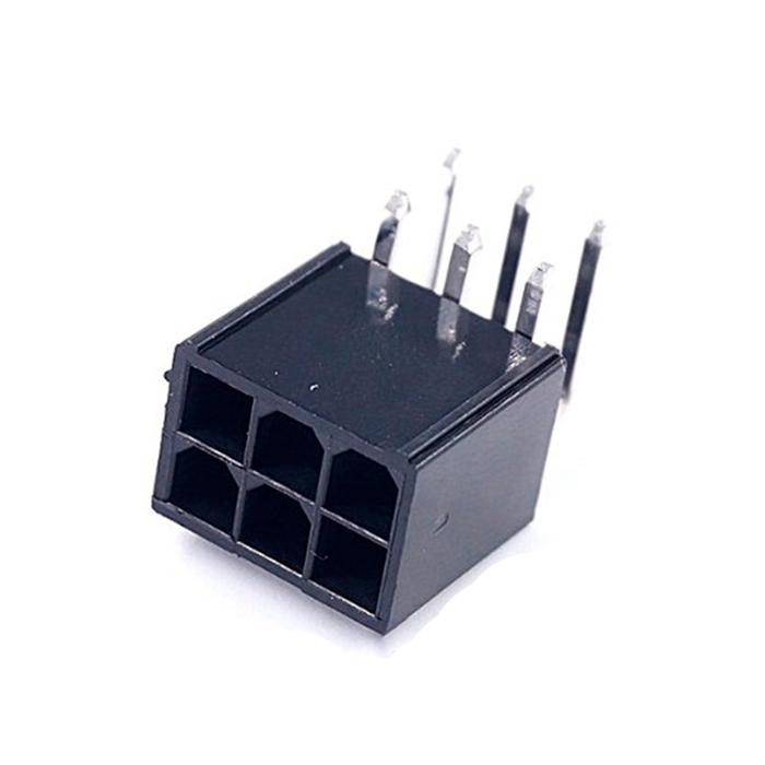 NEW-5557 4.2Mm 6P 6PIN Socket Curved Needle PC Computer ATX Graphics