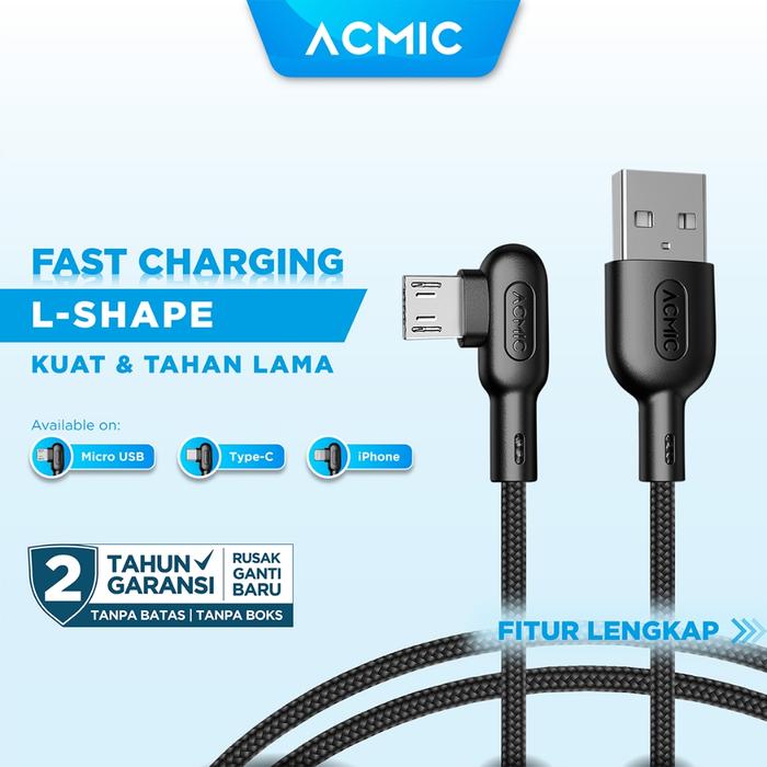 KM36 - ACMIC GAMELINE L100 Kabel Gaming Fast Charging Data Charger Cable