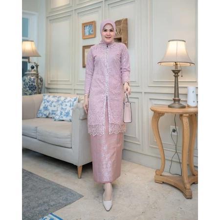 [ BEST SELLER ] SETELAN KEBAYA TUNIK NOVI (FREE HIJAB) KEBAYA KONDANGAN KEBAYA TERBARU KEBAYA WISUDA