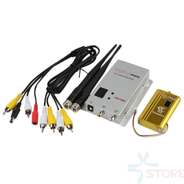 FPV 1.2Ghz 1.2G 8CH 1500Mw Penerima Pemancar Audio Video TV Pengirim