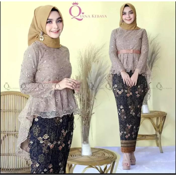 RR Setelan Kebaya Aurora Pita//Set Kebaya Pinguin//Setelan Kebaya Modern Kekinian Terlaris//Kebaya W
