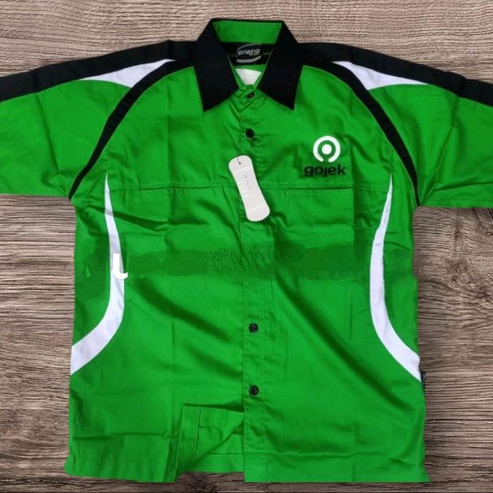 kemeja gojek seragam gojek baju gojek