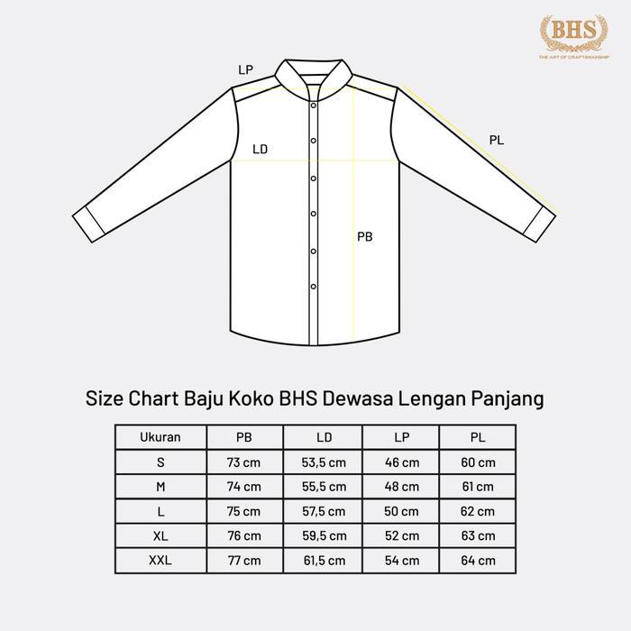 Baju Koko Bhs Classic Habaib Motif Amir Warna Putih
