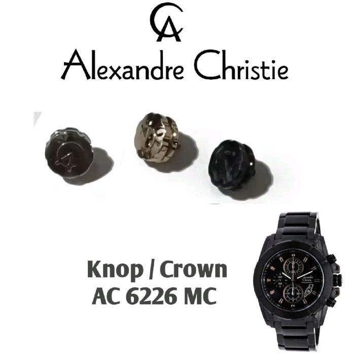 Crown / knop original untuk Jam Tangan Alexandre Christie Type AC 6224 MC, AC 6225 MC, AC 6226 MC