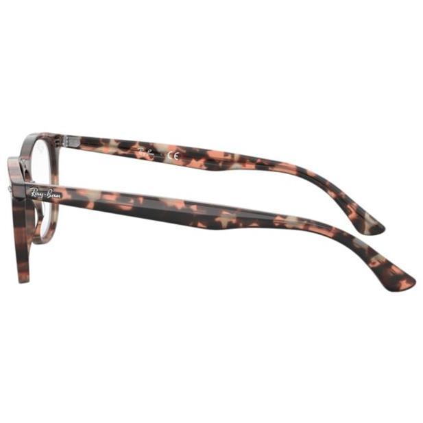 Ready Ray-Ban Frame Phantos Rx 7159F 8064 52 Polished Pink Havana Ready Ya Kak
