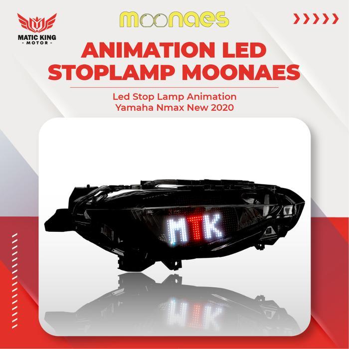 MOONAES STOPLAMP LAMPU LED REM NMAX 155 NEW ANIMATION ANIMASI