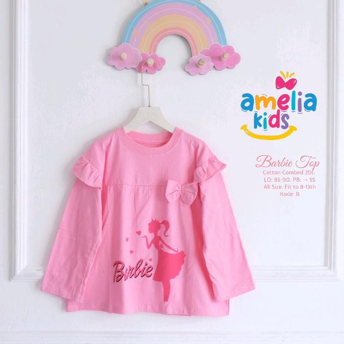 Fashion anak- Sale Barbie Top by Amelia kids -Baju anak