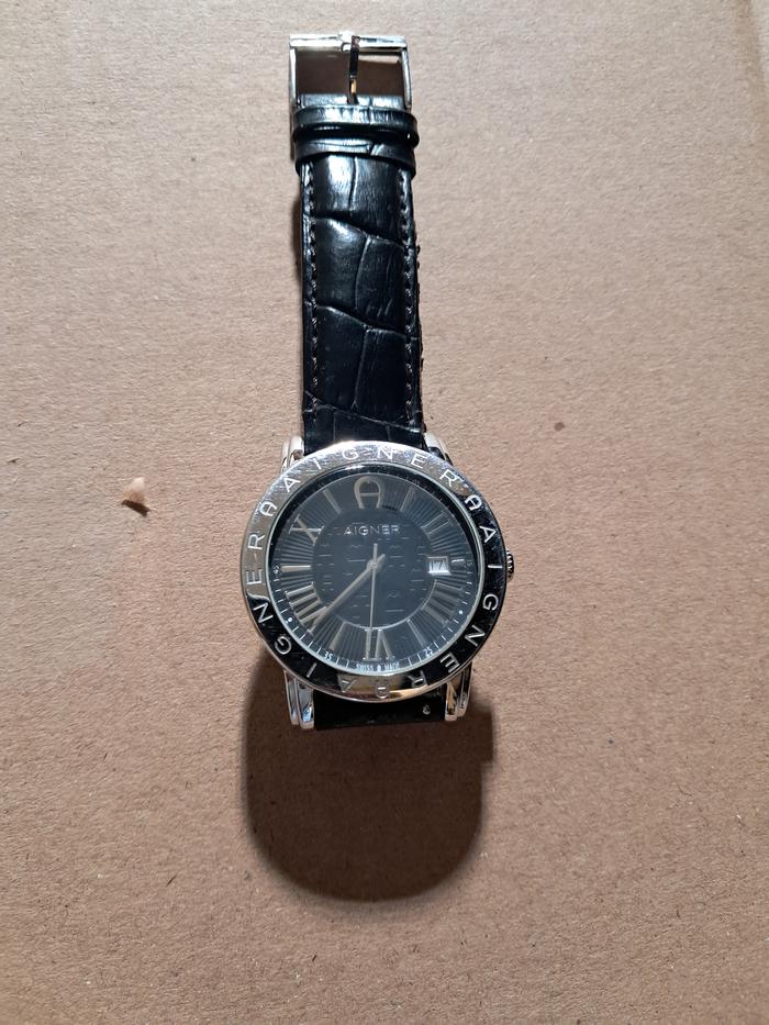 PRELOVED JAM TANGAN PRIA AIGNER GENUINE