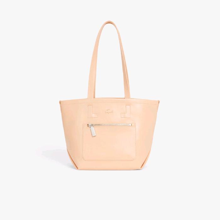 Lacoste Women's Small Lite Glossy Tote/Tote Bag Wanita - Pink