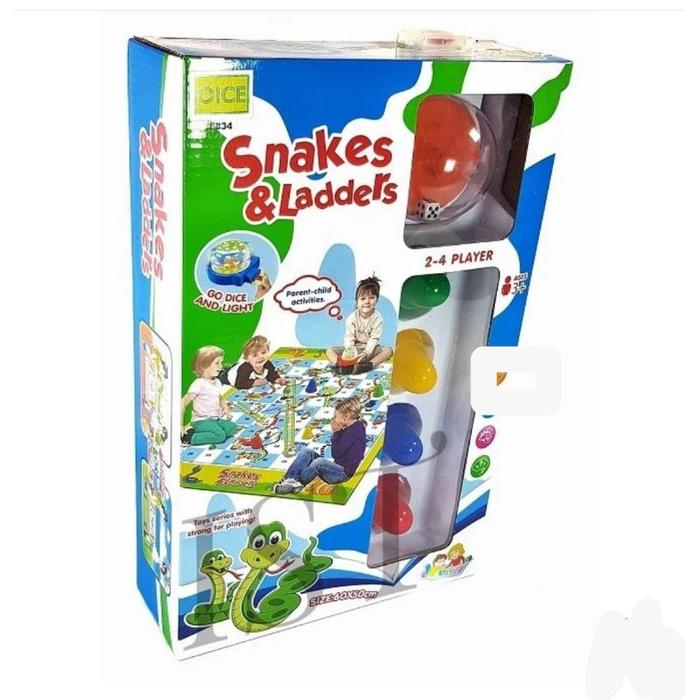 Snakes and Ladders Mainan Bord Game Ular Tangga