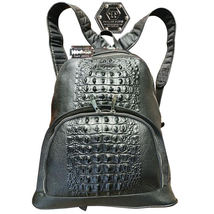 Philipp plein bagpack man ransel kulit buaya mewah branded harga pas net