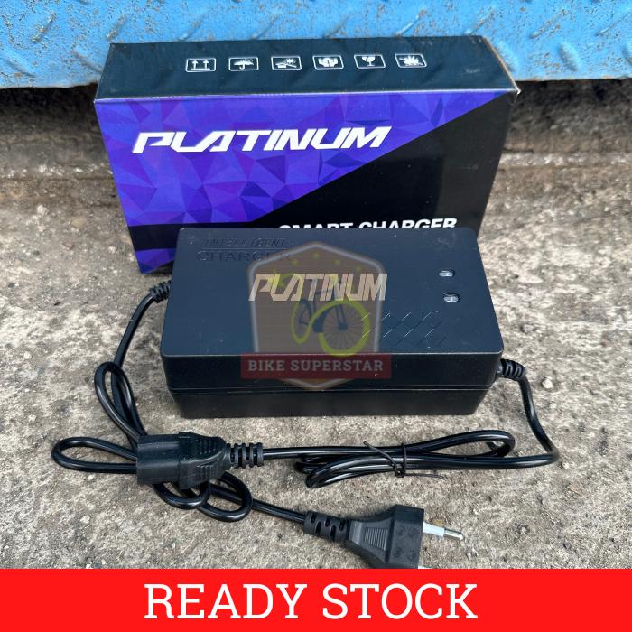 (COD) PLATINUM SMART CHARGER SEPEDA LISTRIK 48V 12AH UNIVERSAL CASAN SELIS UWINFLY GODA OFERO EXOTIC