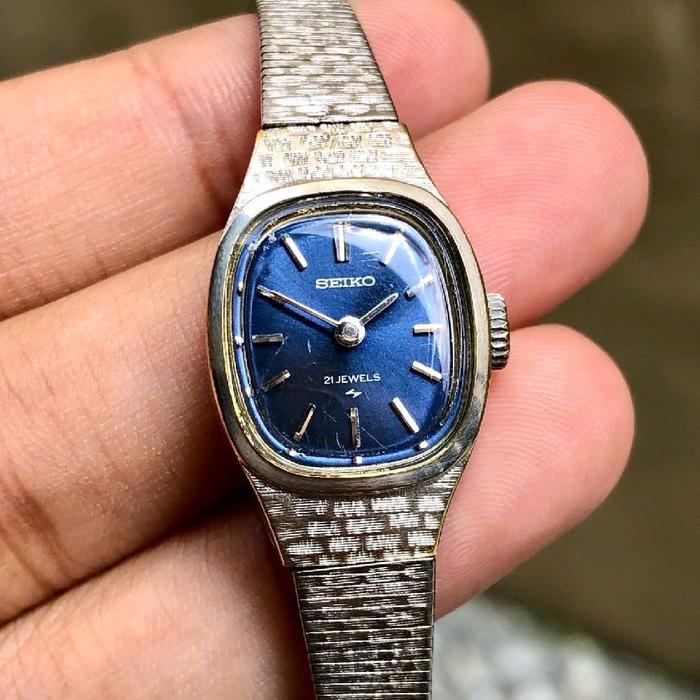 Vintage Seiko Ladies 21Jewels ref 11-3550 Blue Dial