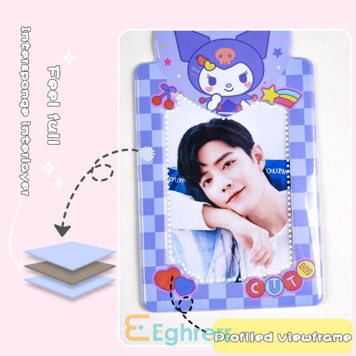 sanrio photocard holder keychain photocard nct blackpink bts dream kpop officil card holder pola kur