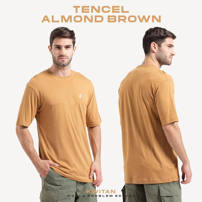 Kaos Basic Katun TENCEL (ALMOND BROWN)