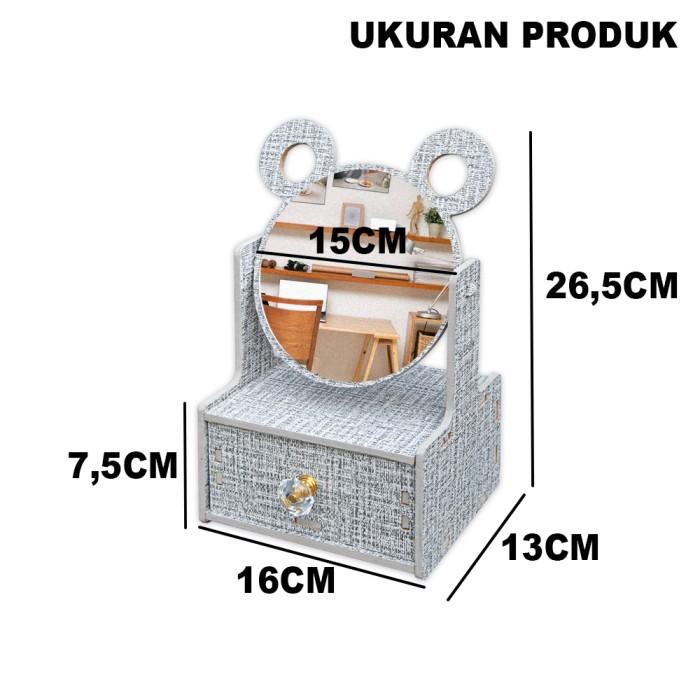 Rak Kosmetik Tempat Penyimpanan Skincare Kecantikan MDF - LC063