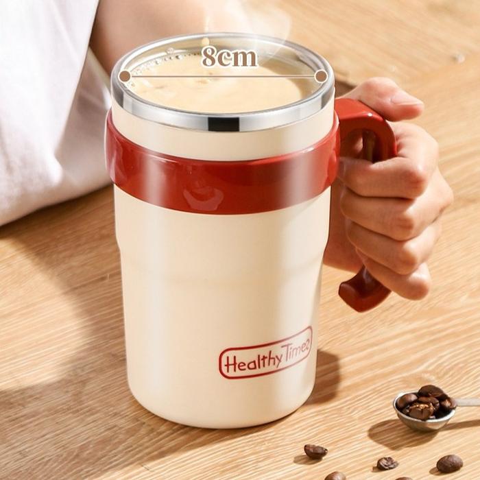 Cangkir Stainless Steel 304 Mug Dengan Tutup Gelas Es, Kapasitas Besar Gelas Dengan Sedotan Gelas Ko