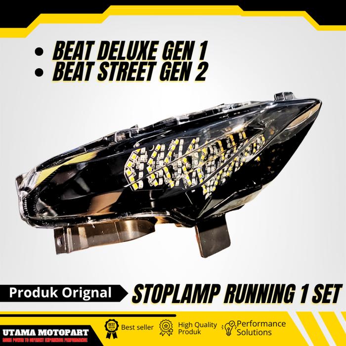 BEST SELLER Lampu Stop LAMP All Beat New Deluxe 3 IN 1 Beat DELUXE 2021 Beat Street Running Beat Del