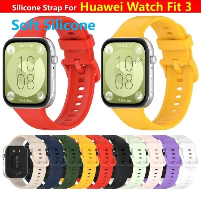U㊛2Q STRAP SILICON HUAWEI WATCH FIT 3 | HIGH QUALITY V♪P8