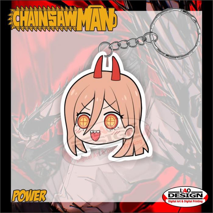 Gantungan Kunci POWER Chainsaw Man - Ganci Chainsaw Man - Anime Chainsaw Man - Gantungan Kunci Akril